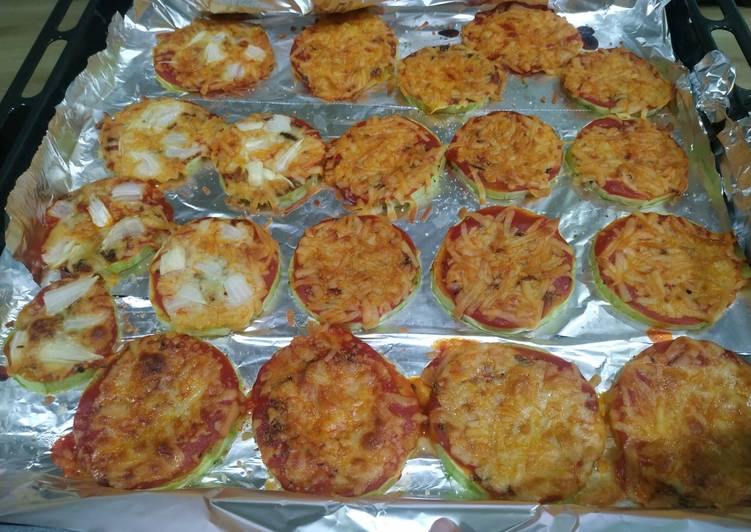 Pizzas de calabacín