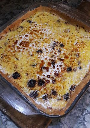 Una foto de Tarta de Ricota, Manzanas y Pasas de uva