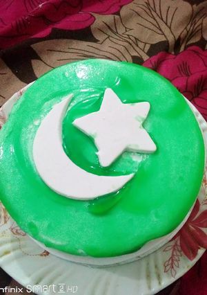 A picture of Azadi theme cake.