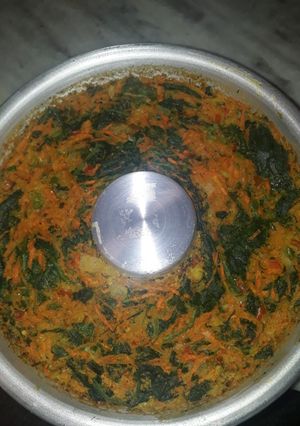 Una foto de Budín de espinaca y zanahoria
