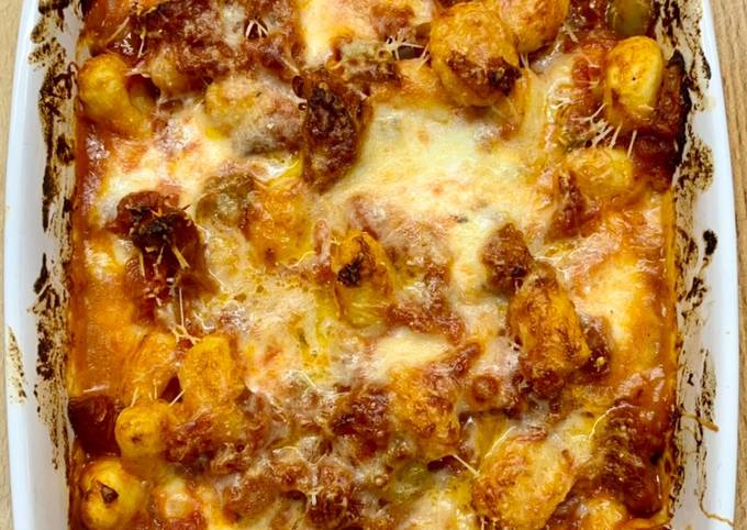 Cheesey, Chorizo Gnocchi recipe main photo