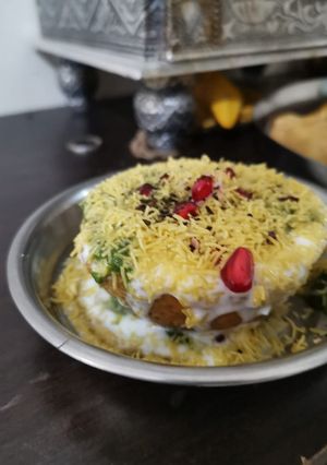 A picture of Katori chaat.