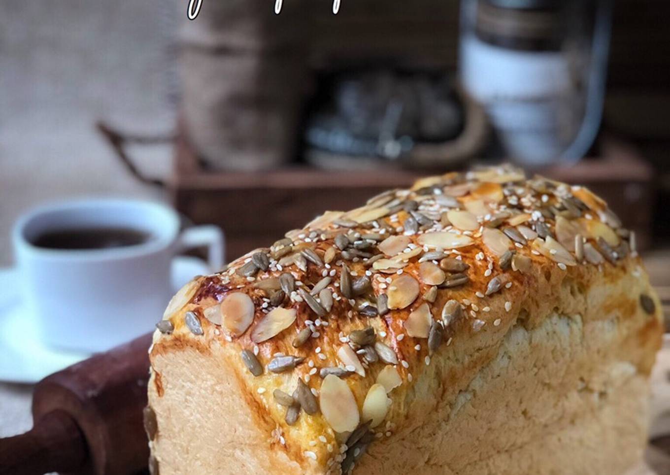 Roti Tawar Gandum dengan Biji-Bijian