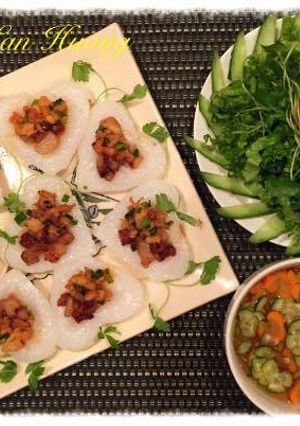 Hình của món Bánh bèo hình trái tim.