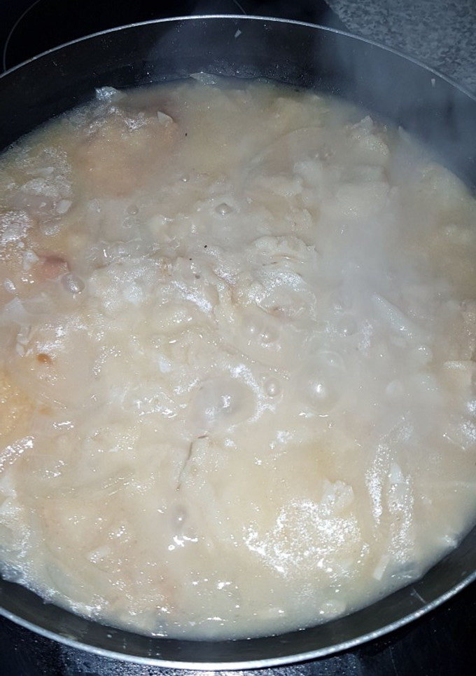 Una foto de Bacalao en salsa