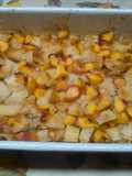 Pudding di pane e pesche.. detto pure(bread pudding)