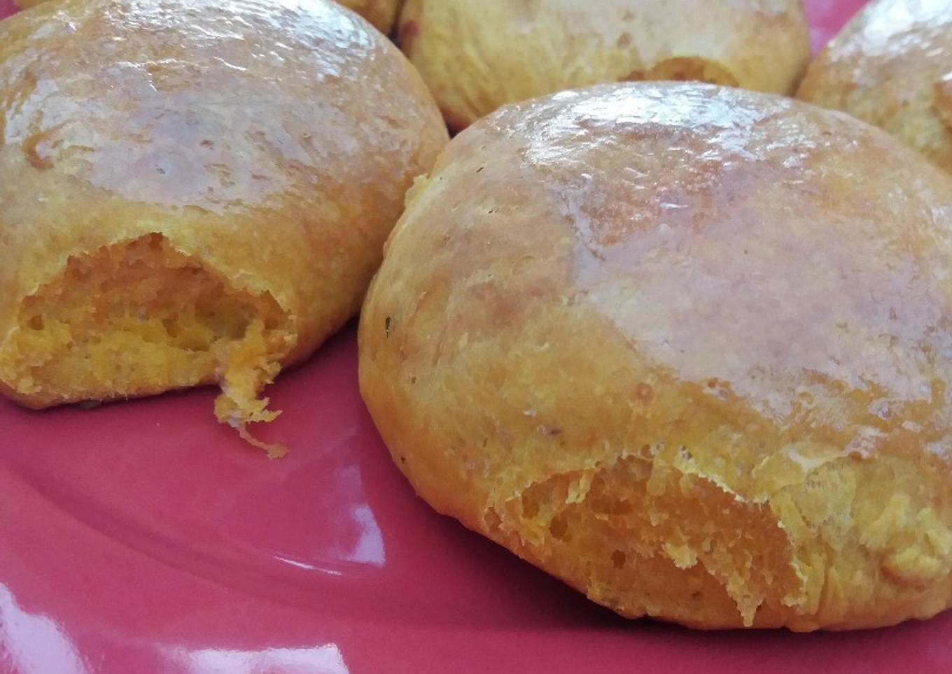 Pan de hamburguesas con calabaza🍔