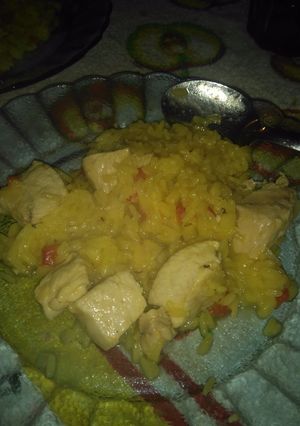 Una foto de Arroz con azafrán
