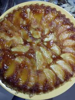 Una foto de Tarta invertida de manzana
