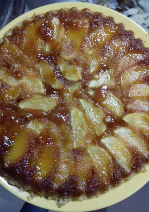 Una foto de Tarta invertida de manzana