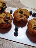 Muffins de mascabo y arándanos