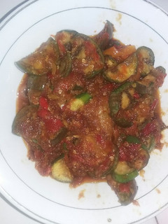 Foto resep Sambal terong bulat hijau