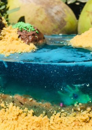 Una foto de Pastel isla