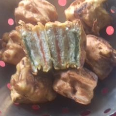 A picture of Tri colour sandwich.