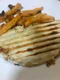 Sándwich de pollo y manzana