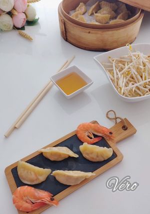 Une photo de Raviolis vapeur aux crevettes