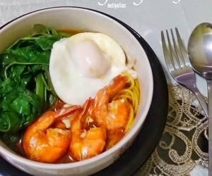 Resep Unik Mie kangkung udang Enak Sempurna