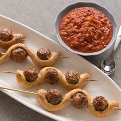 A picture of Twisted Meatball Subs.
