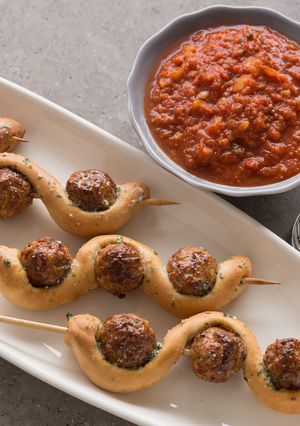 A picture of Twisted Meatball Subs.