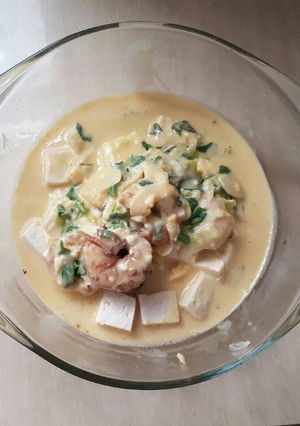 Foto resep Udang tahu telor asin mpasi 1 tahunan