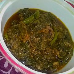 A picture of Palak gosht.