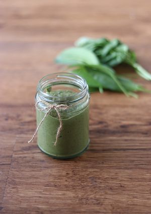 A picture of Green goodness pesto 💚.