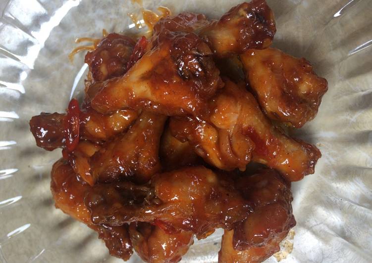 Resep Chicken wings saus oriental asam manis yang Enak