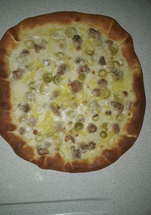 Une photo de Pizza boisée