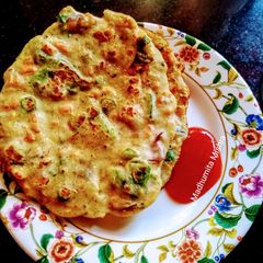 A picture of Split Green Gram Uttapam.