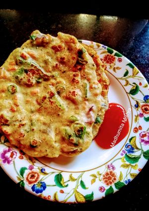 A picture of Split Green Gram Uttapam.