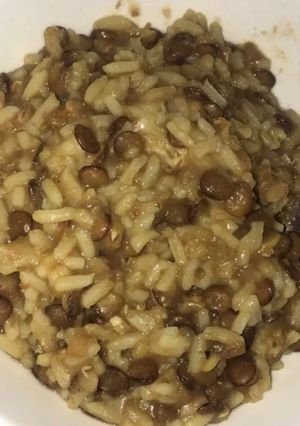 Una foto de Lentejas con Arroz