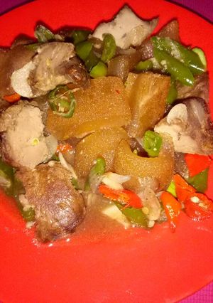 Foto resep Kulit sapi cabe ijo