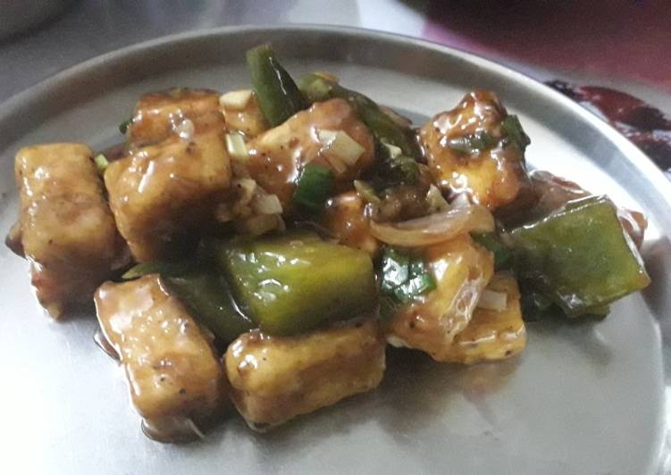 Recipe of Super Quick Homemade Paneer chilli