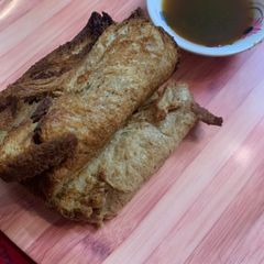 A picture of Rajma raw banana bread roll airfryer recipe.