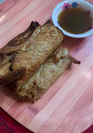 A picture of Rajma raw banana bread roll airfryer recipe.