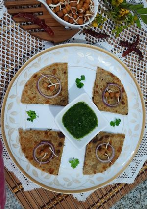 A picture of Blackgram Sprout Paratha.