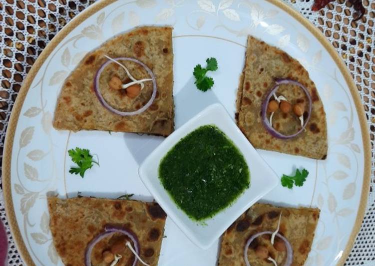 Easiest Way to Prepare Award-winning Blackgram Sprout Paratha