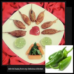 A picture of Rajasthani Mirchi Bada Recipe (Chilli Fritters).