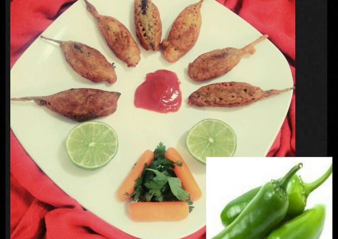Rajasthani Mirchi Bada Recipe (Chilli Fritters)
