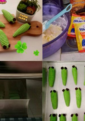 Foto resep Caterpillar Cookies 🐛🐛