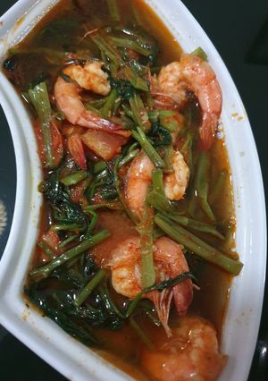 Foto resep Kangkung Cah Terasi Udang