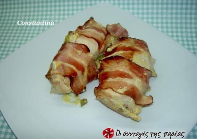 Recipe of Homemade Stuffed chicken with mustard and cheese