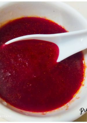 A picture of Tomato-Beetroot Soup.