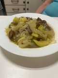 Fideos estilo oriental. Receta de Aprovechamiento en Vaporera Lekue