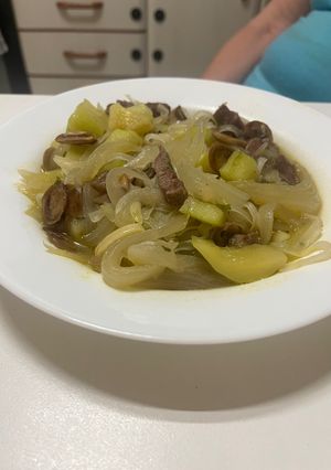 Una foto de Fideos estilo oriental. Receta de Aprovechamiento en Vaporera Lekue