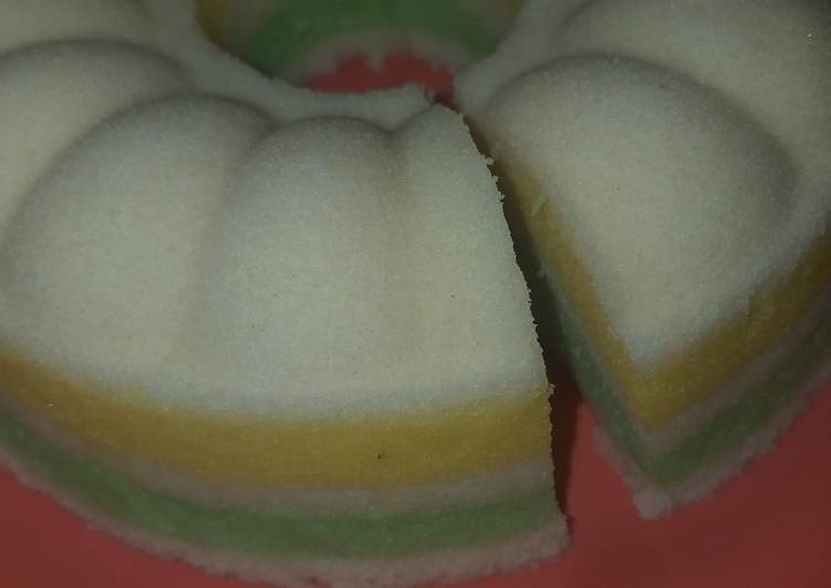 Bolu Kukus 3 Warna (Gampang π)