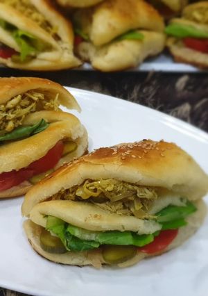 عکسی از دستور ساندویچ پاکتی😋