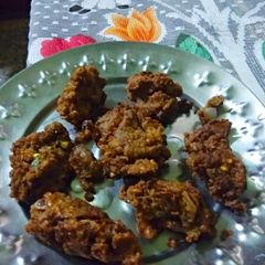 A picture of Kaale chane ka pakoda.