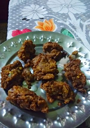 A picture of Kaale chane ka pakoda.