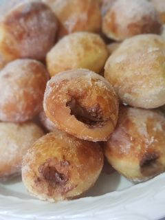 صورة لوصفة الدونات المحشية بالنوتيلا 😋
